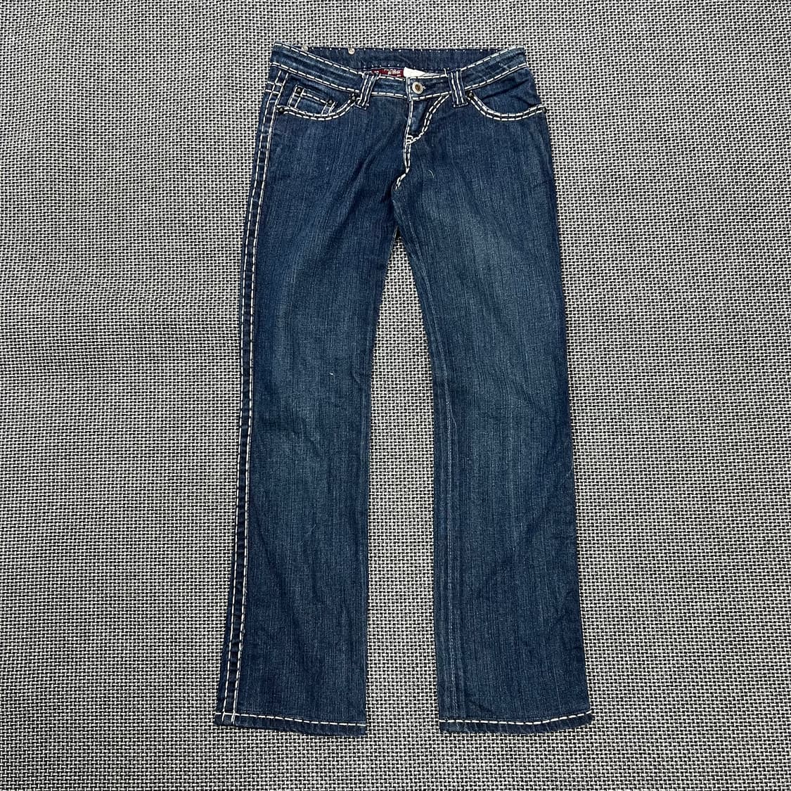 빈티지 자수 스티치 데님팬츠 상품이미지1