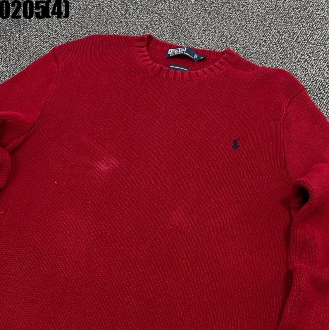 [M] 폴로 랄프로렌 피마코튼 레드 니트 스웨터 0205(4) 상품이미지2