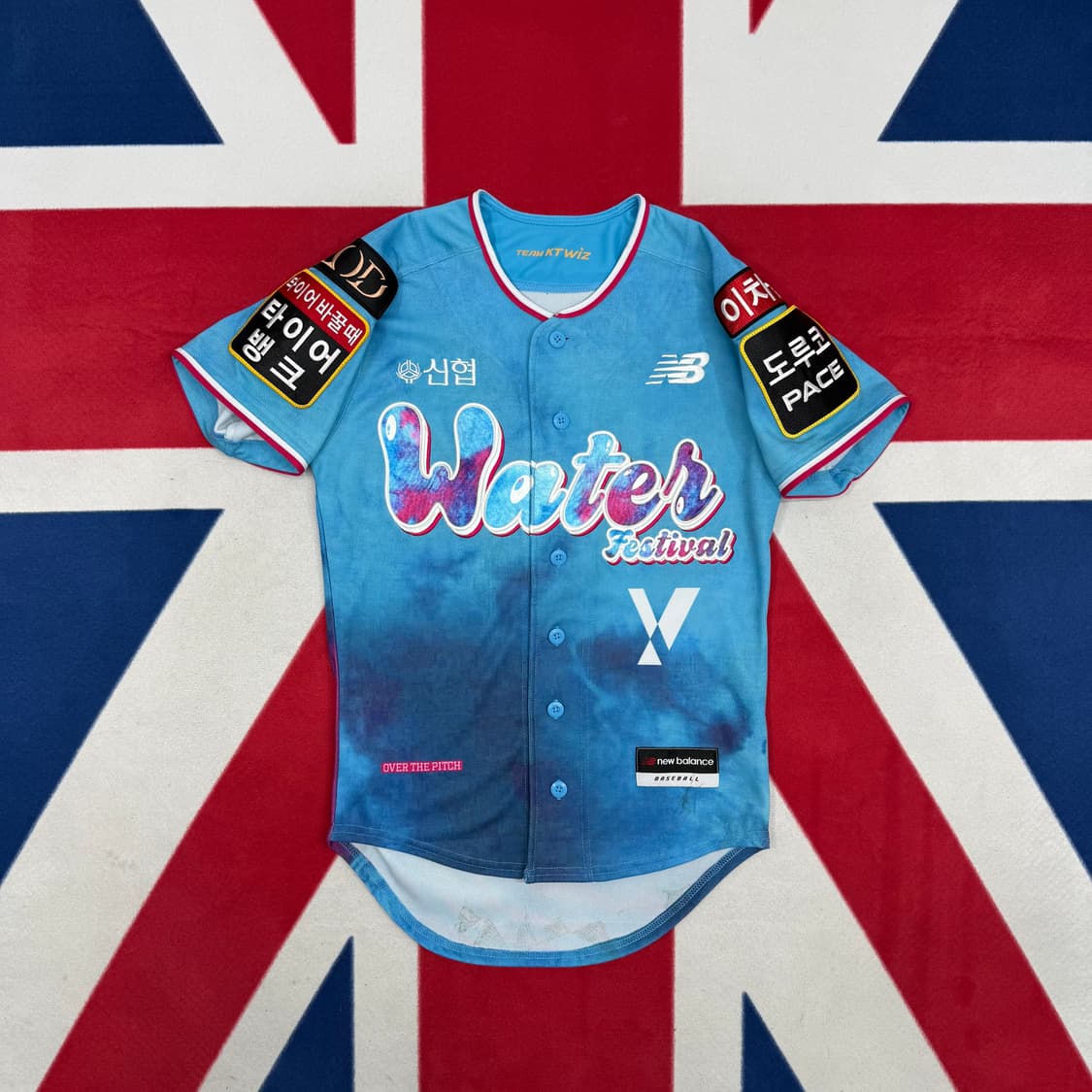 뉴발란스 KT위즈 워터페스티벌 유니폼 80실측 여성44  상품이미지1