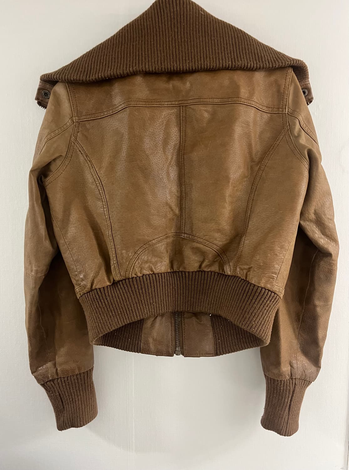 Ribbed Trim Bomber 상품이미지2