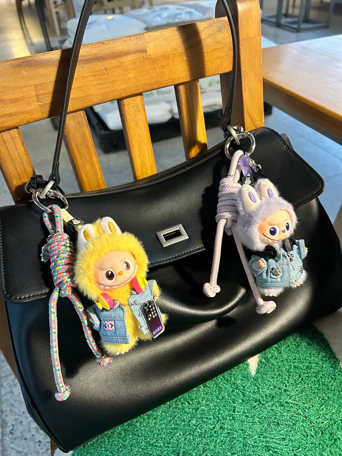 🙊미니라부부 내 마음속 비밀번호”P”커스텀키링 상품이미지6