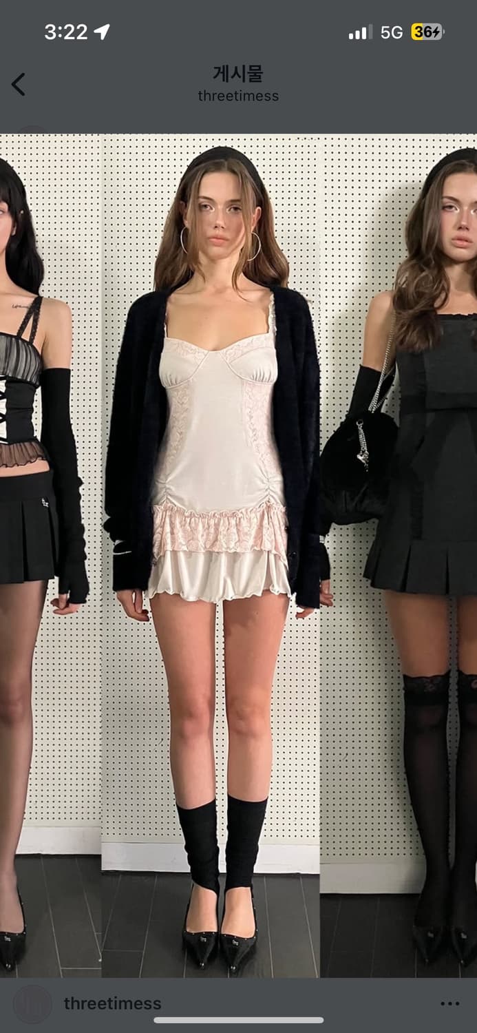 구해요) 쓰리타임즈 나타샤 원피스 핑크 m 상품이미지1