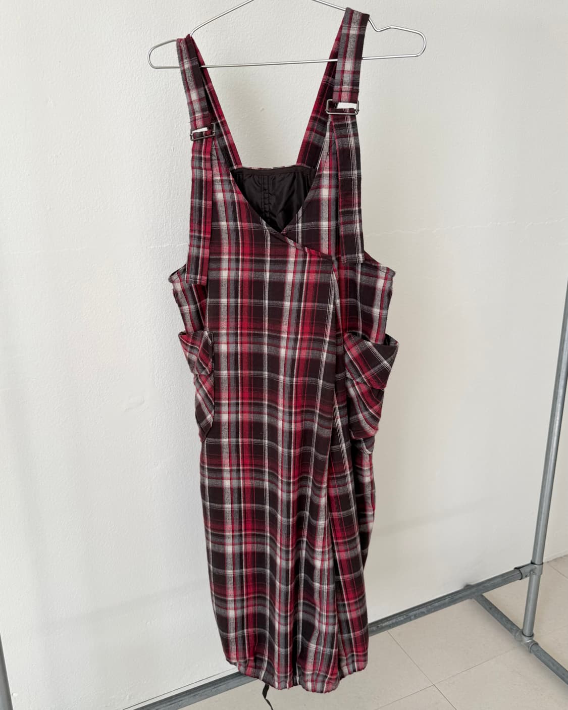 빈티지 체크 원피스 상품이미지4