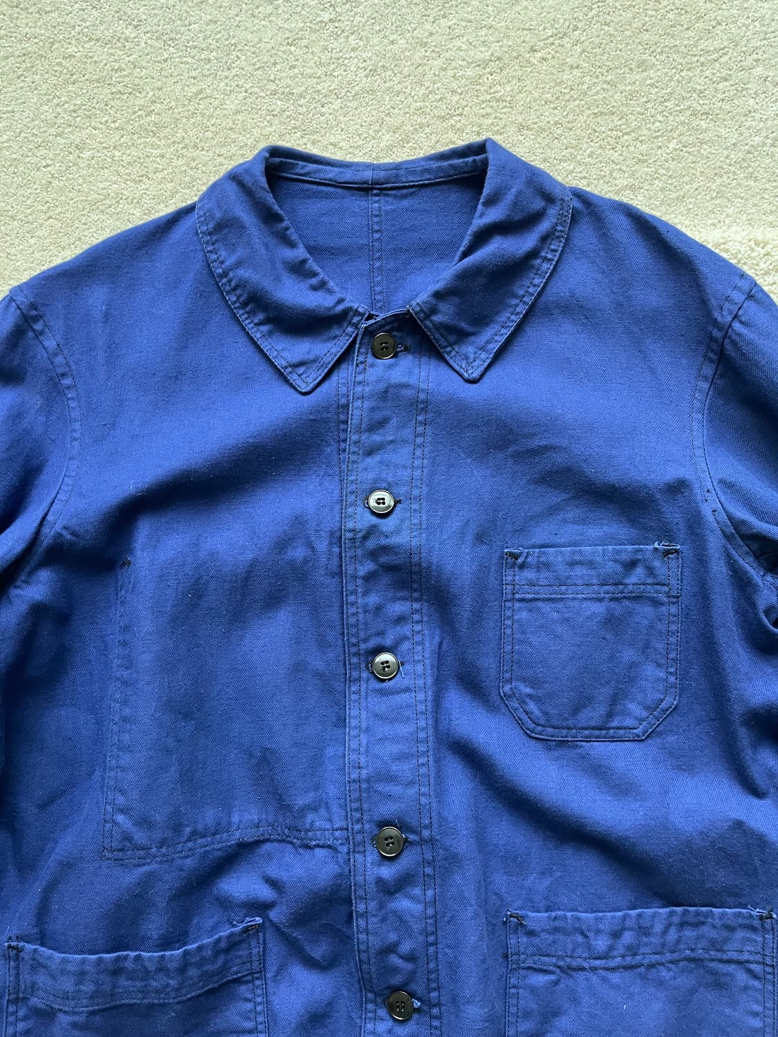 50-60s Le Chamonix 산포라이즈드 프렌치 워크 자켓 상품이미지5