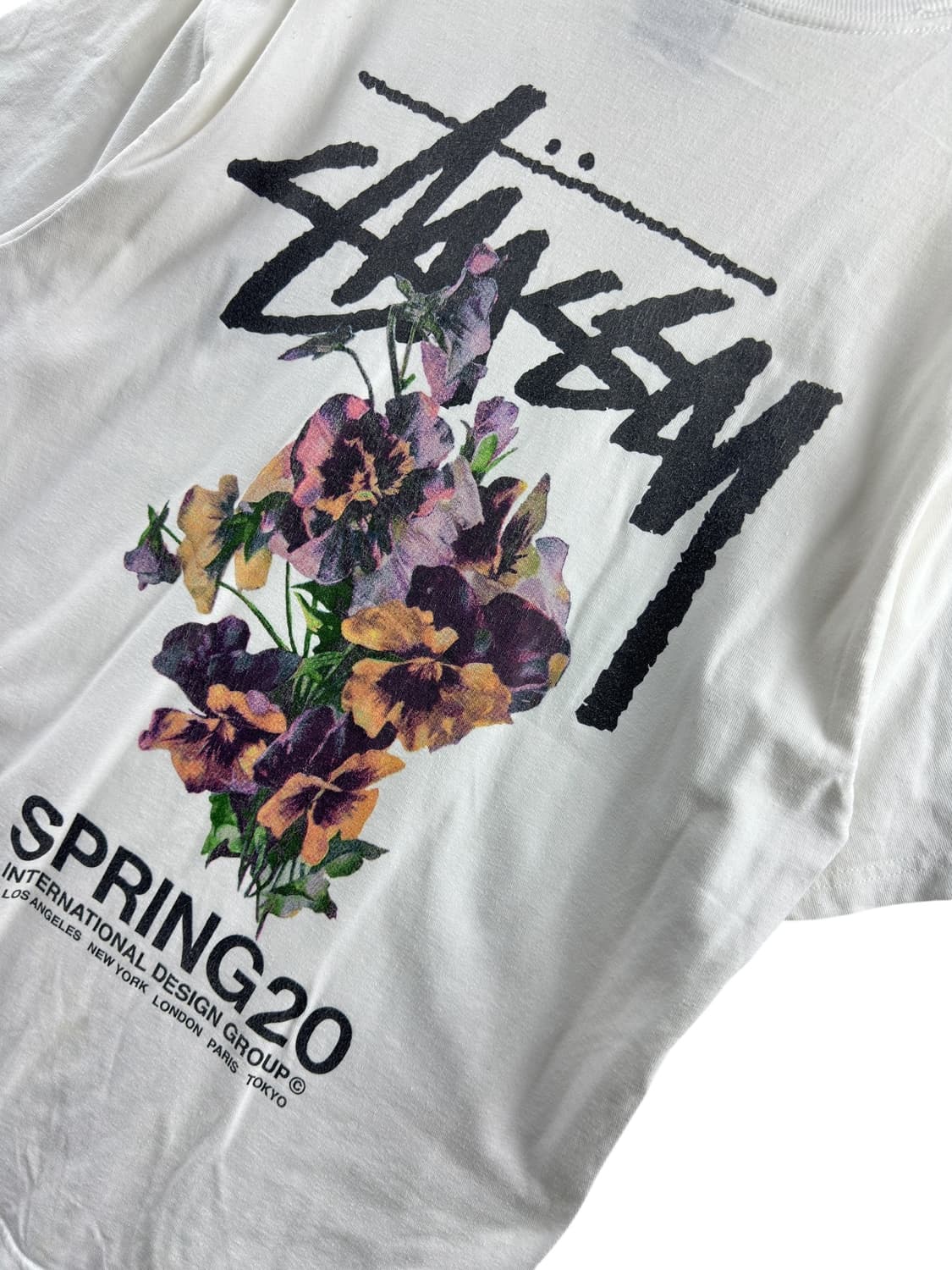 스투시 부케 화이트 티셔츠1216 상품이미지5