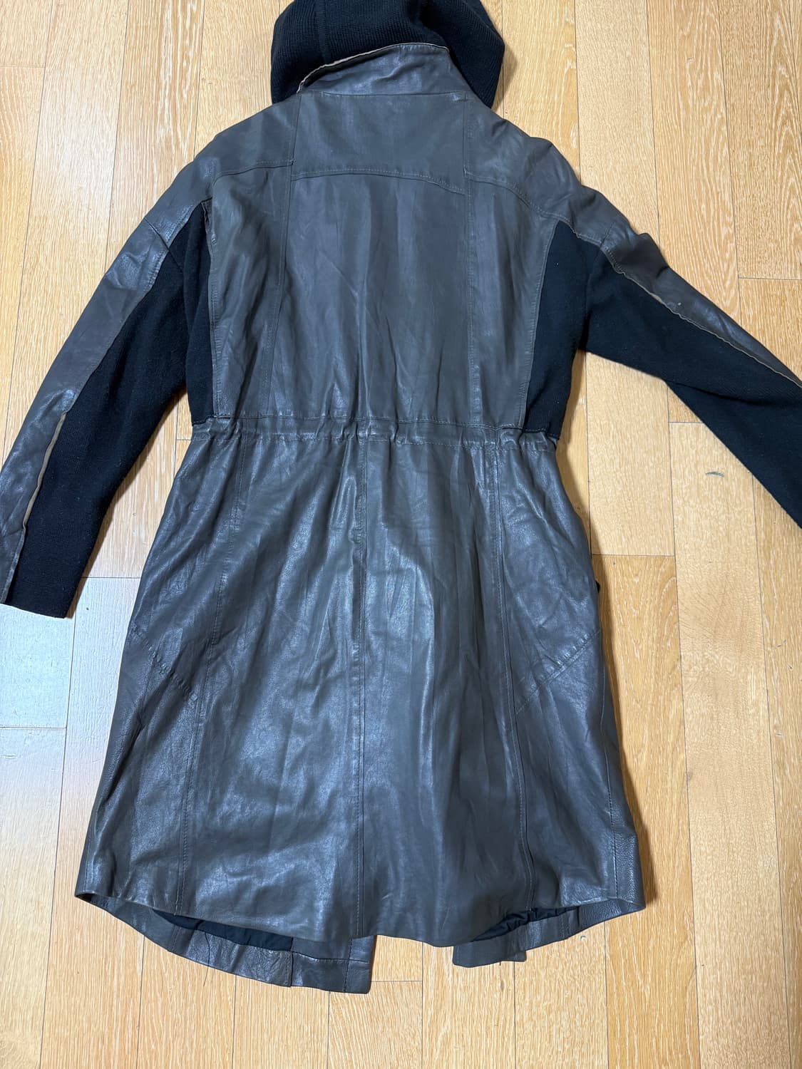 양가죽 후드 코트 M 상품이미지2