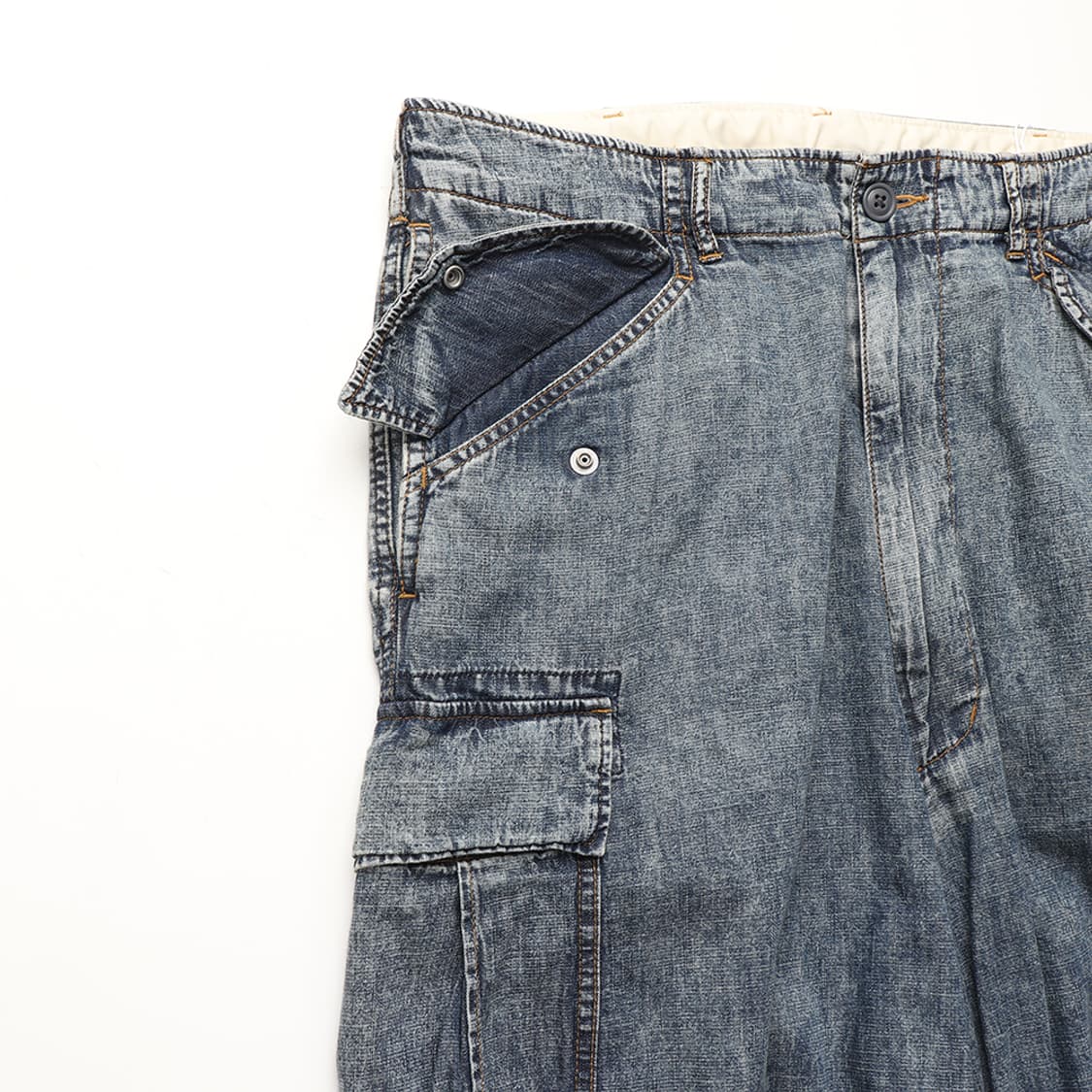 BEAMS Big 6 Pocket Denim Cargo Pants 상품이미지8