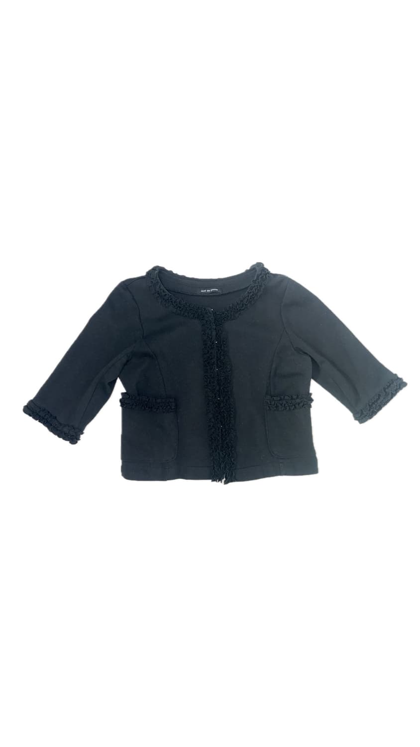 프릴 포켓 7부 가디건 상품이미지1