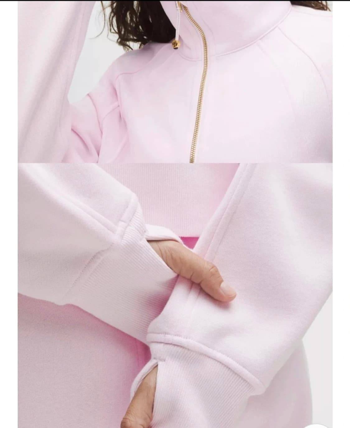 (새상품) 룰루레몬 스쿠바 오버사이즈 퍼널넥 딸기우유 상품이미지3