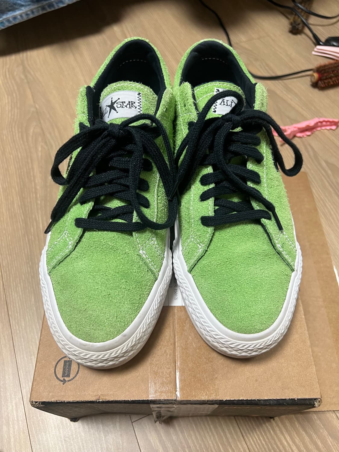 컨버스 x 스투시 원스카 프로 로우 8볼 그린 260 상품이미지4