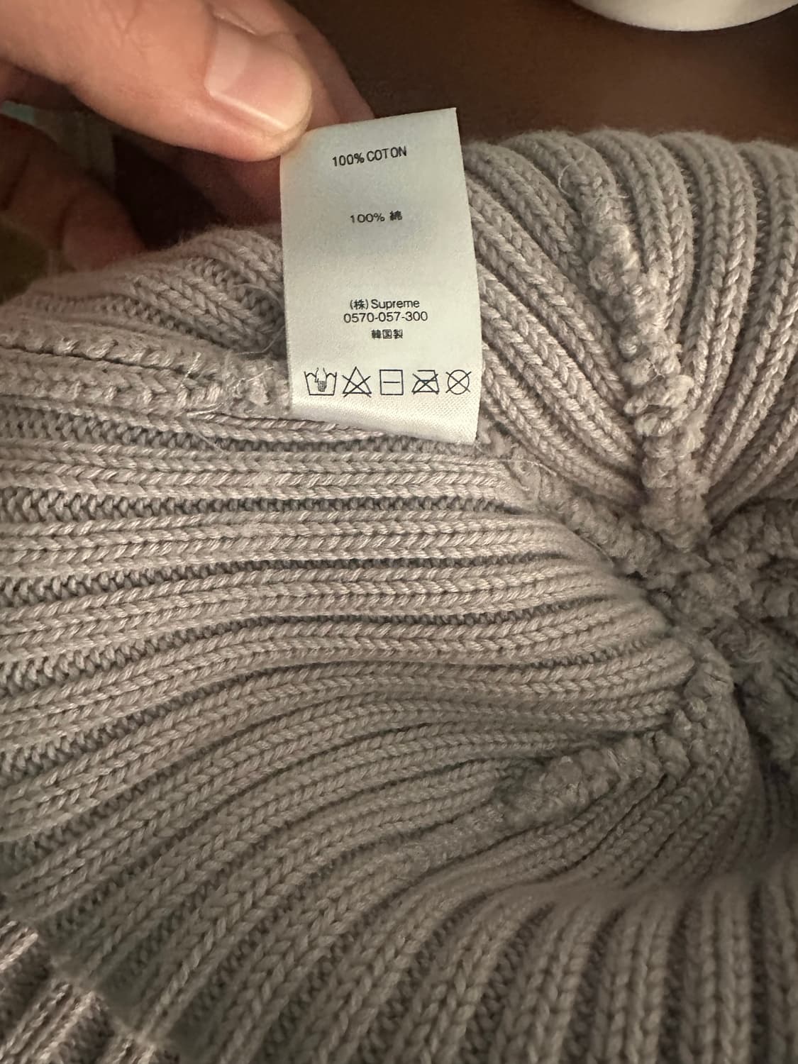 슈프림 오버다이브 비니 그레이팝니다 상품이미지3