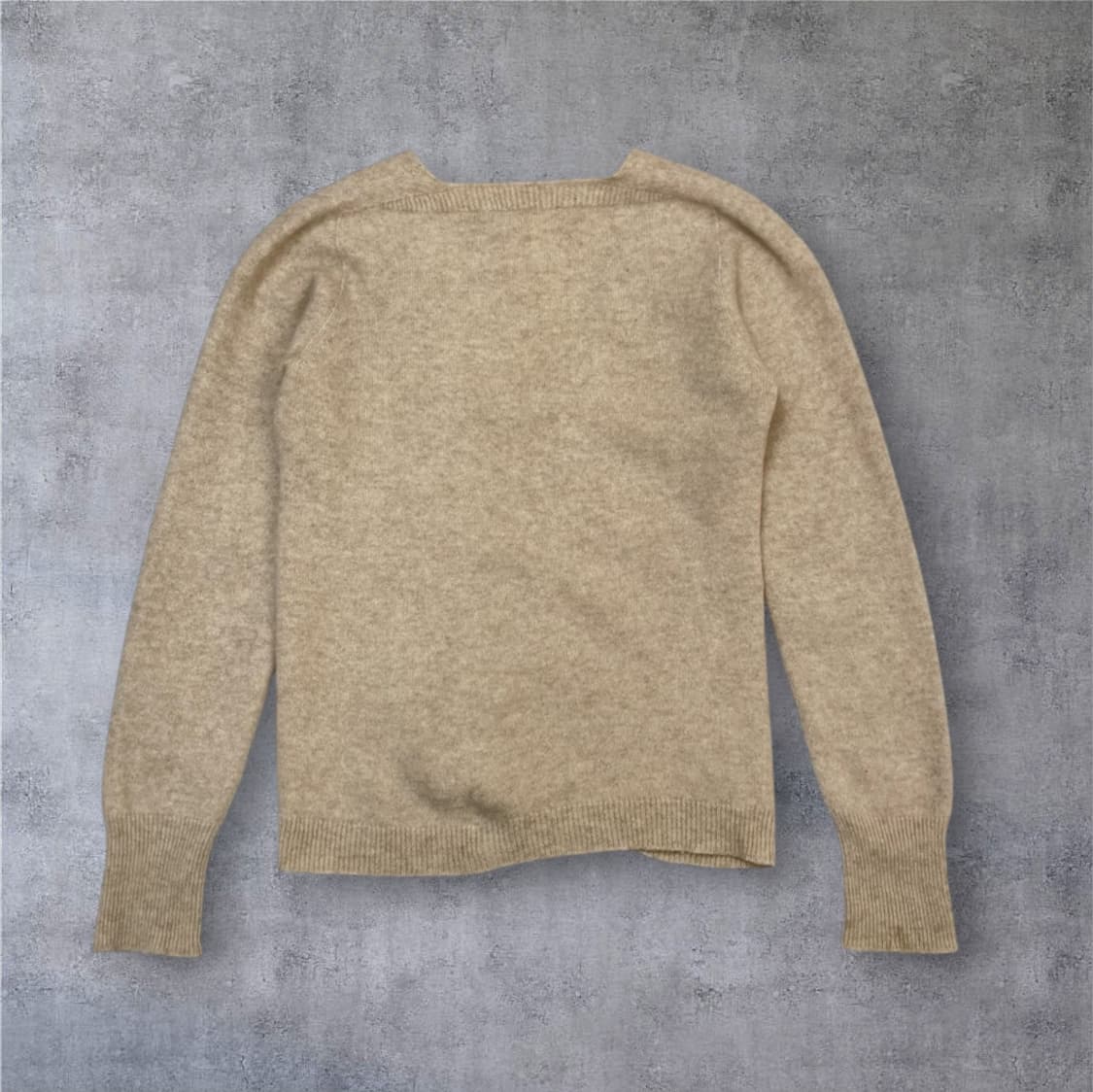 리우조 Liu jo 연베이지 캐시미어 브이넥 니트 42 상품이미지6