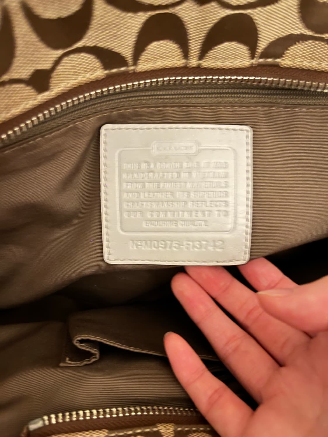 📦 Coach basic white&beige Shoulder Bag 상품이미지8