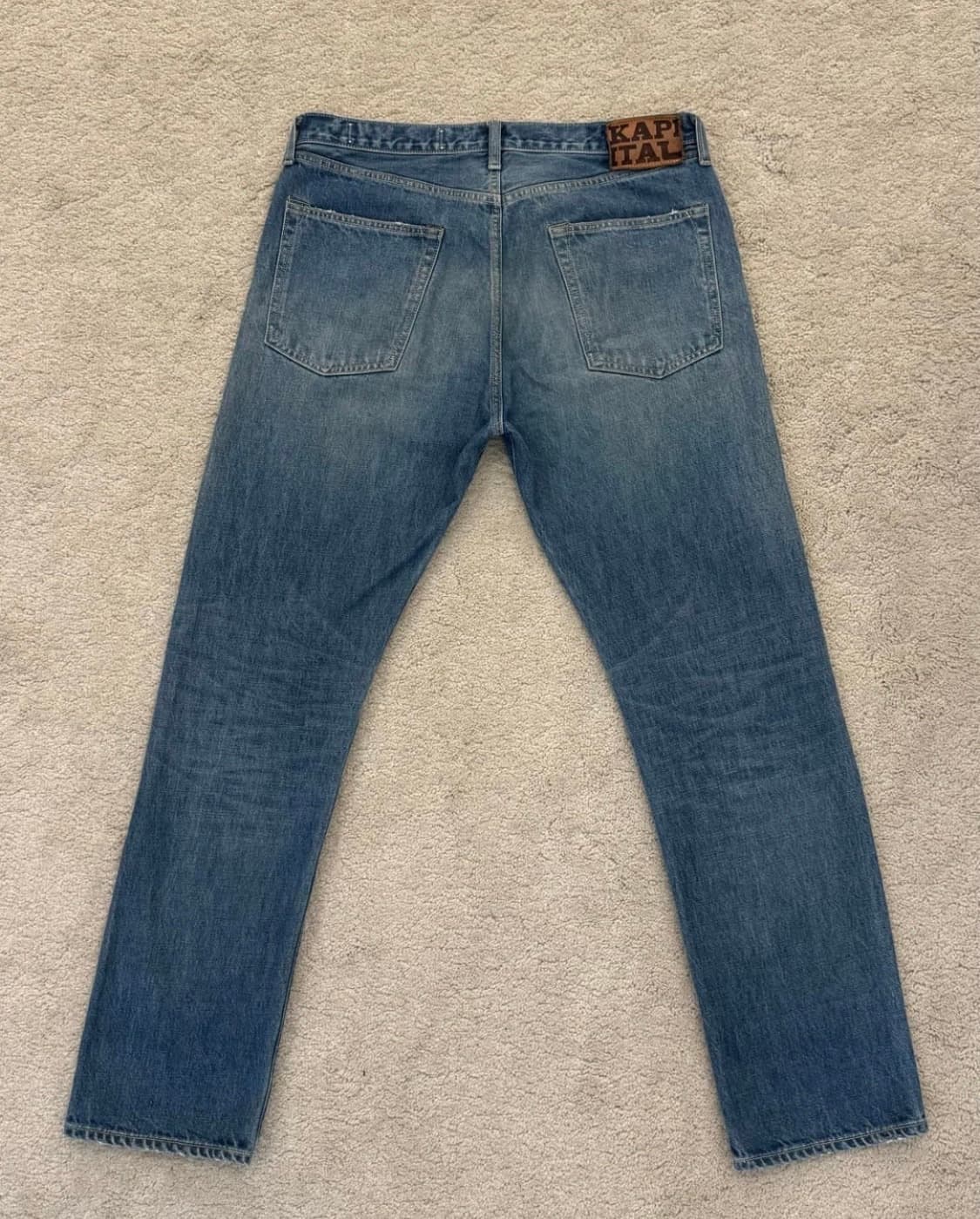 캐피탈 13.5oz 짐바브에 데님 5P 몽키 사시코 가공 팬츠  상품이미지3