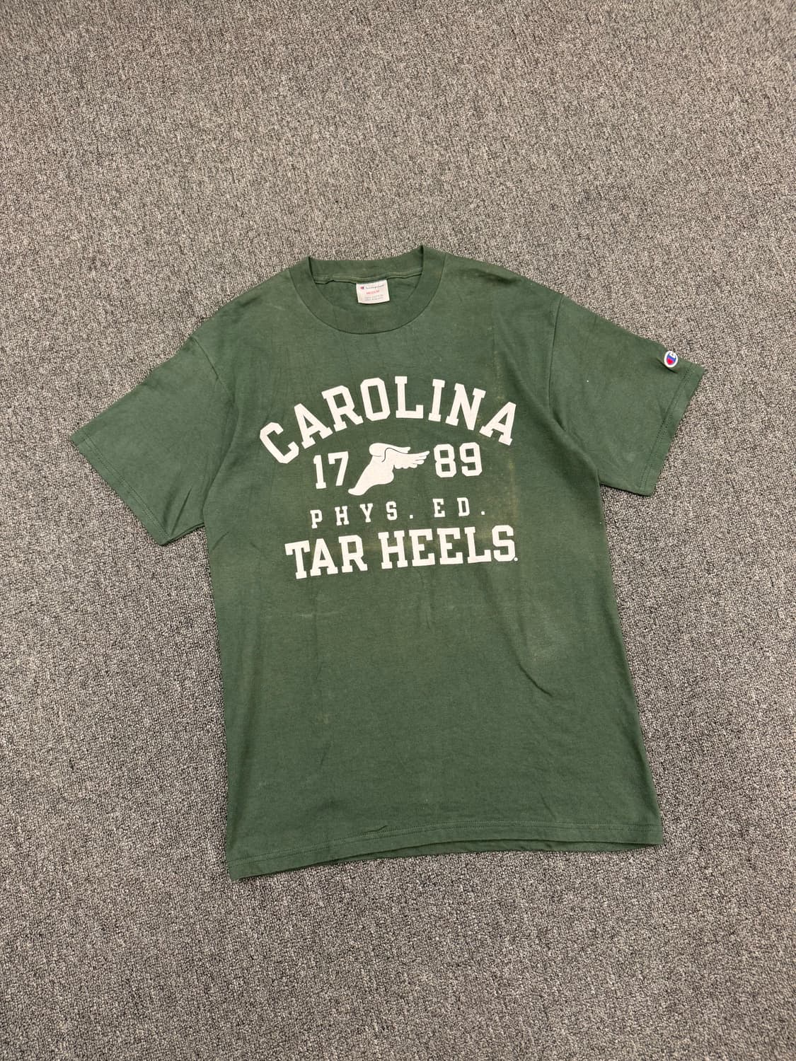 M)챔피온 빈티지 CAROLINA 프린팅 반팔 티셔츠 상품이미지1