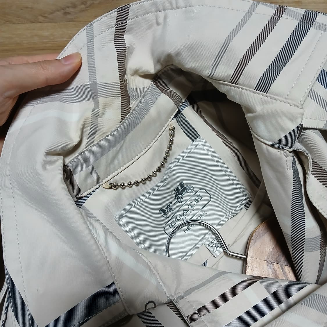 coach 코치 트렌치 코트 봄 자켓 체크 우먼 여성 상품이미지6