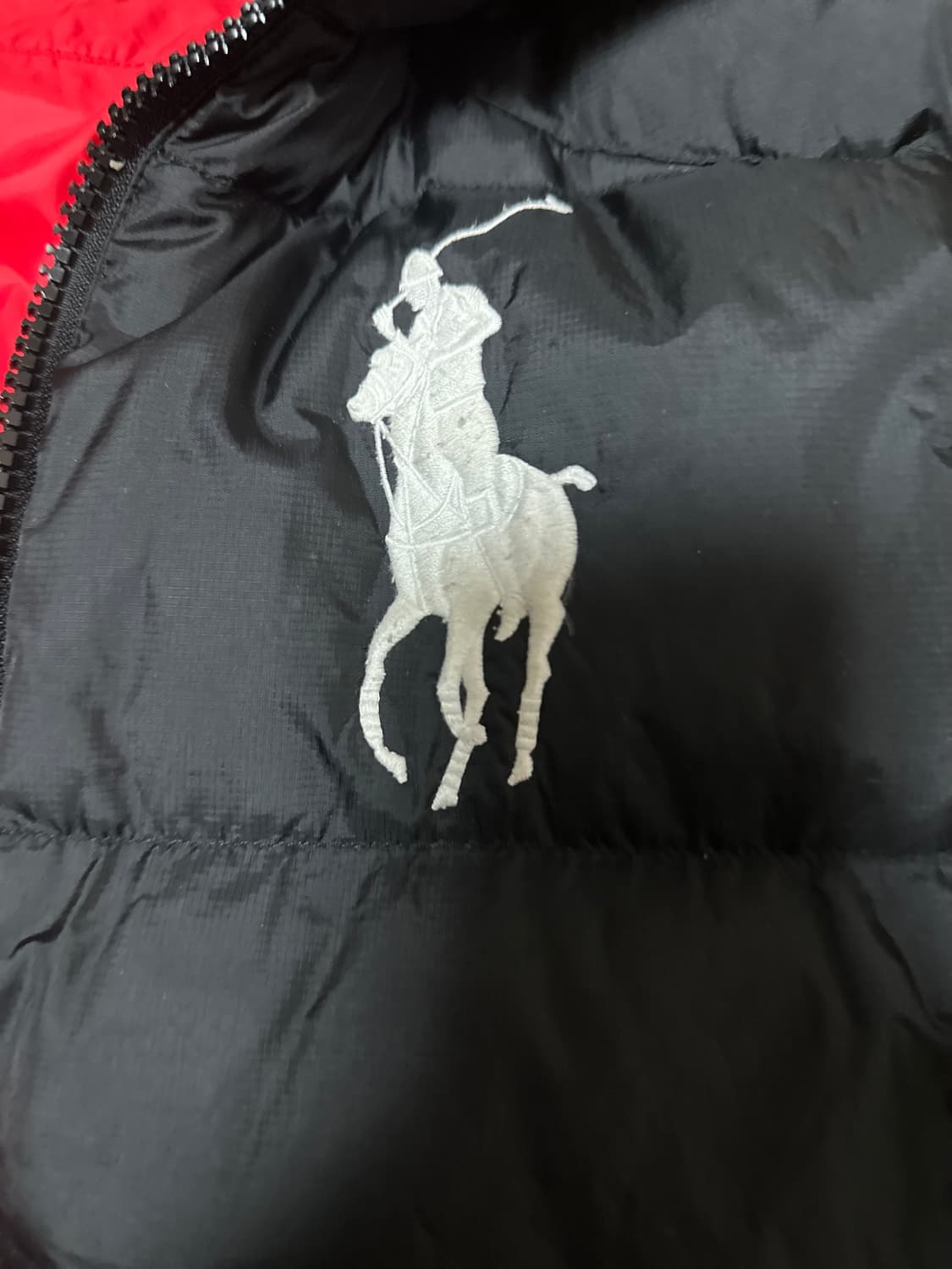 폴로 랄프로렌 빅포니 성조기 덕다운 패딩 s 상품이미지6