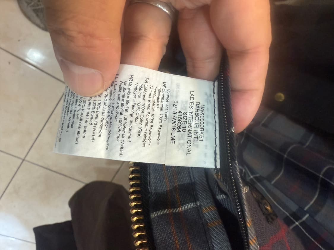 40/55-66 정품 바버 인터내셔널 왁싱자켓 팝니다 상품이미지4