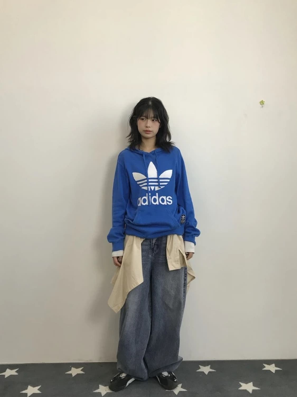 Adidas Trefoil Logo Blue Hoodie 상품이미지1
