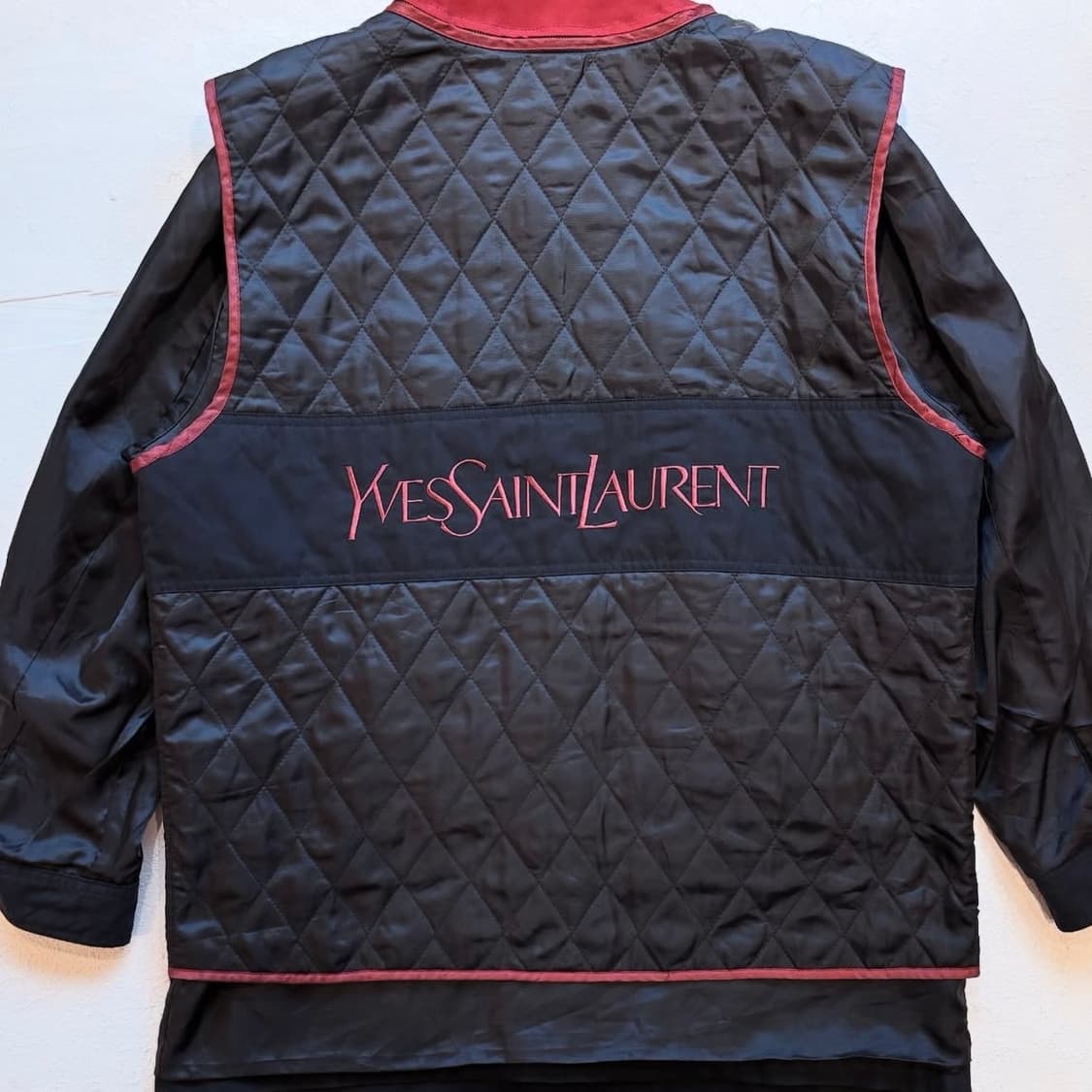 YSL 블랙 하프 코트 상품이미지5