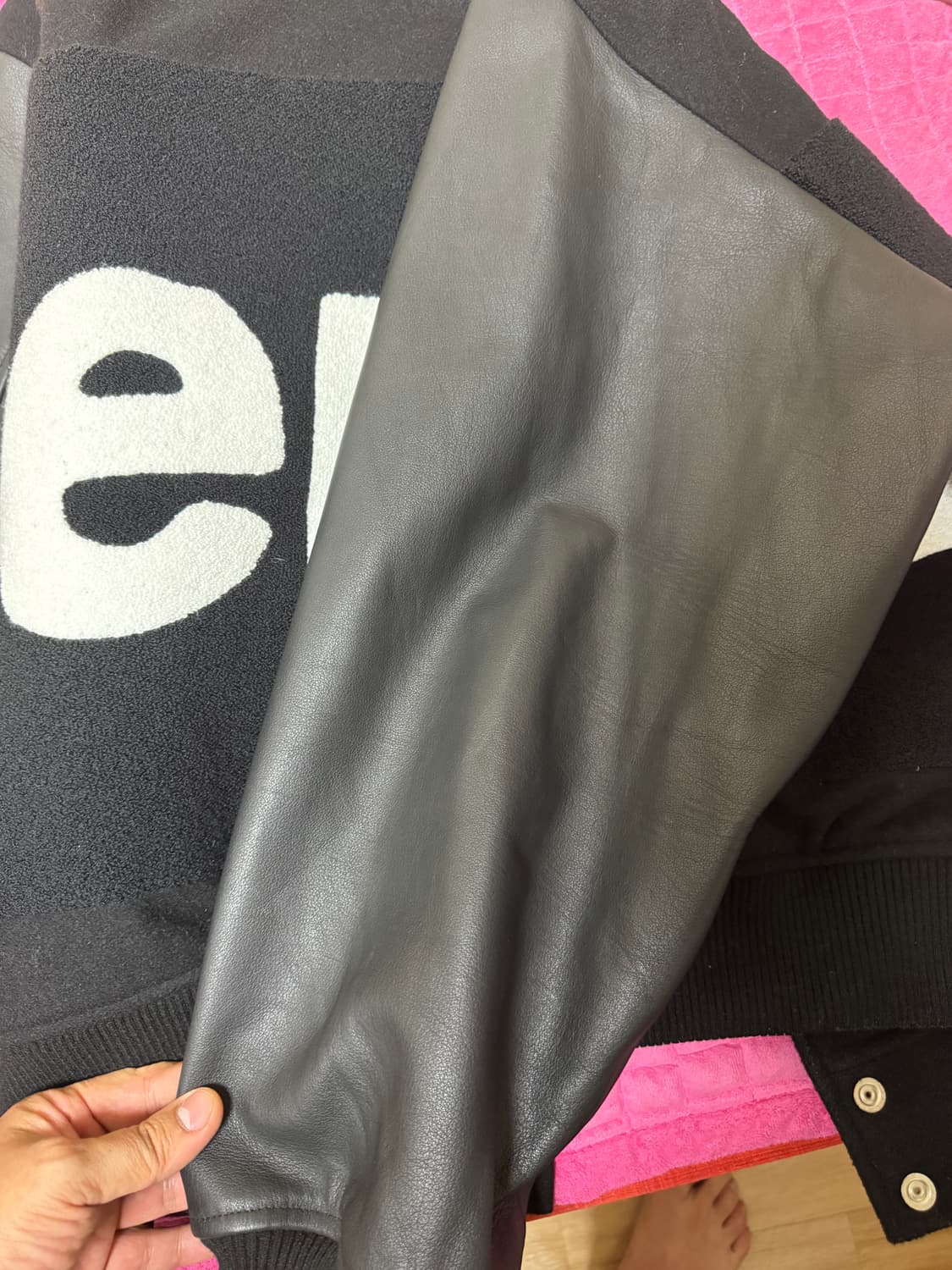 슈프림 빅로고 바시티 자켓 XXL 상품이미지7