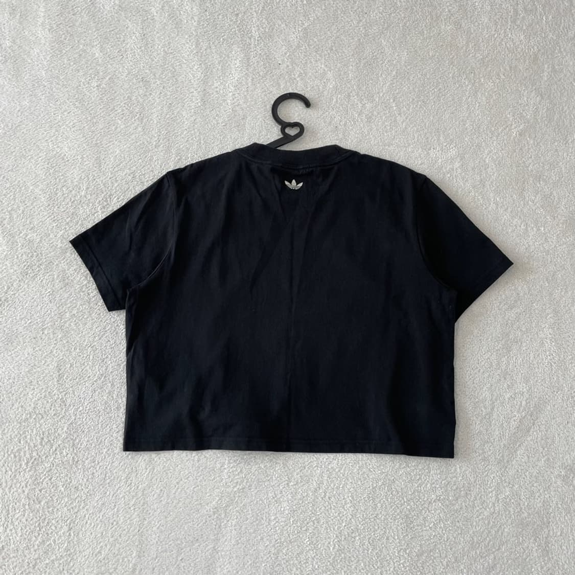 M 아디다스 썸머 크롭 반팔티 블랙 여성 상품이미지7
