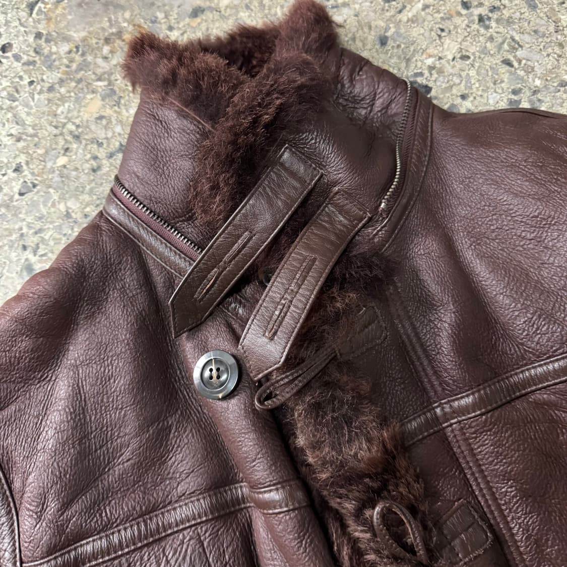 [XL] 빈티지 B7 무스탕 무통 자켓 상품이미지8