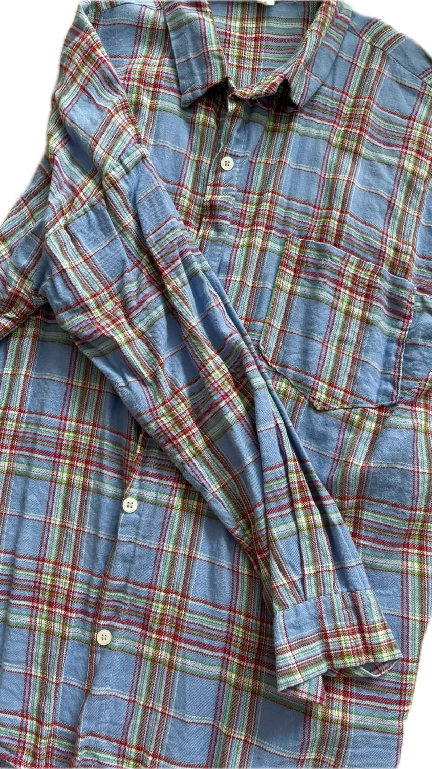 빈티지 체크 셔츠 상품이미지2