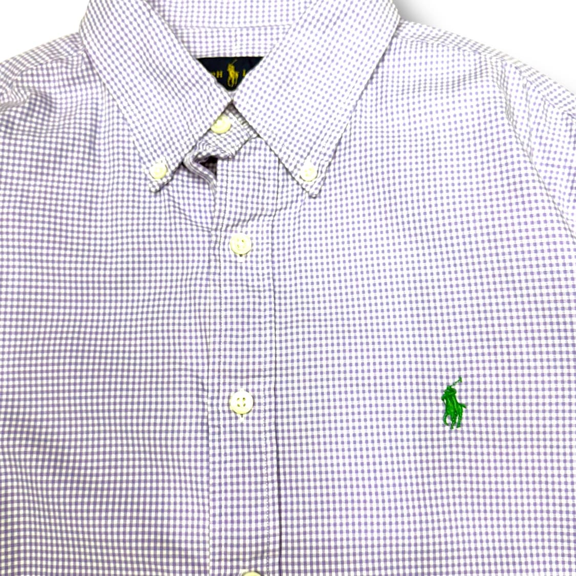 [L] 랄프로렌 연보라 깅엄체크셔츠 상품이미지5