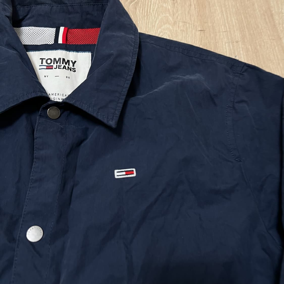 타미힐피거 미니 로고 롱 바람막이 자켓 L/100  상품이미지3