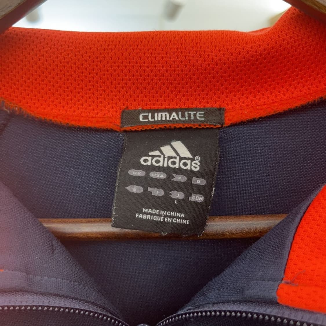 아디다스 레트로 Y2K 스포티 오렌지 배색 져지 집업 L C07181 상품이미지5