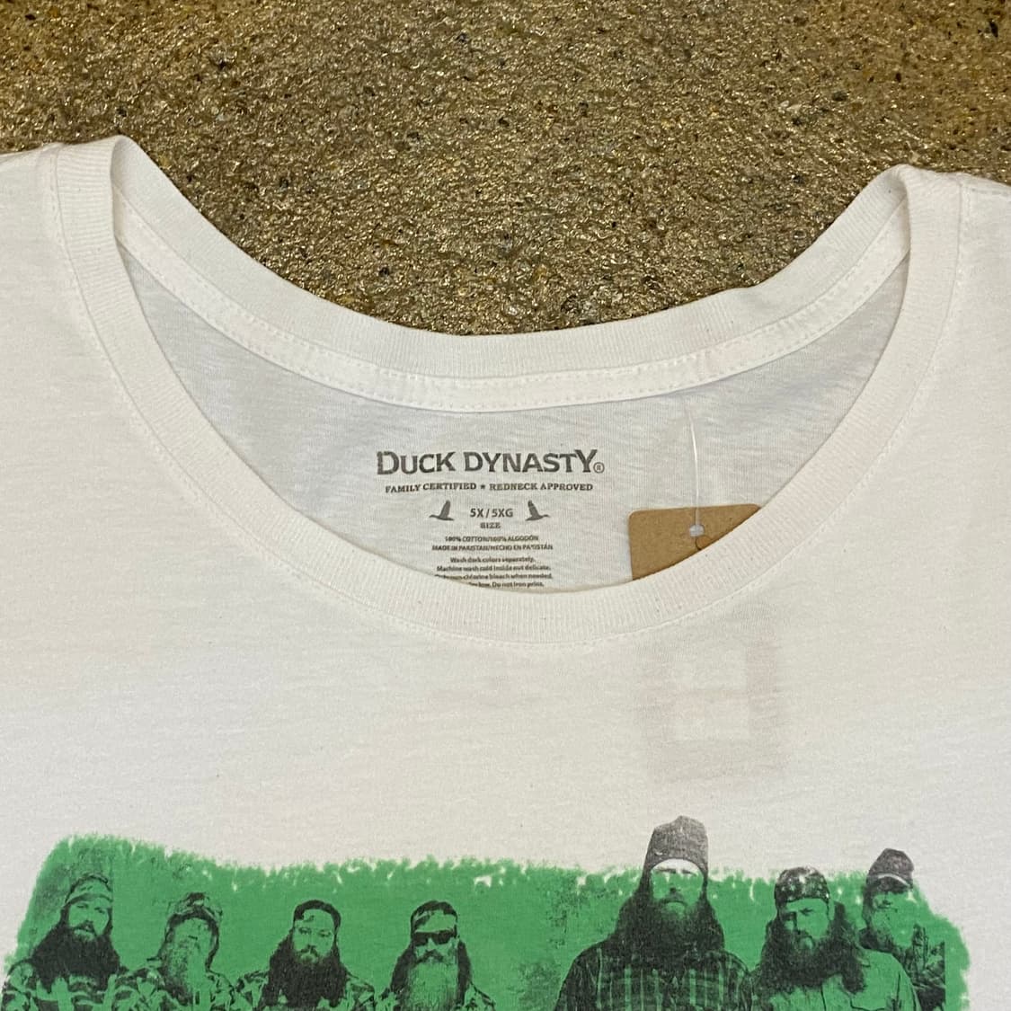 미국 빈티지 덕다이내스티 프린팅 빅사이즈 반팔티 상품이미지4