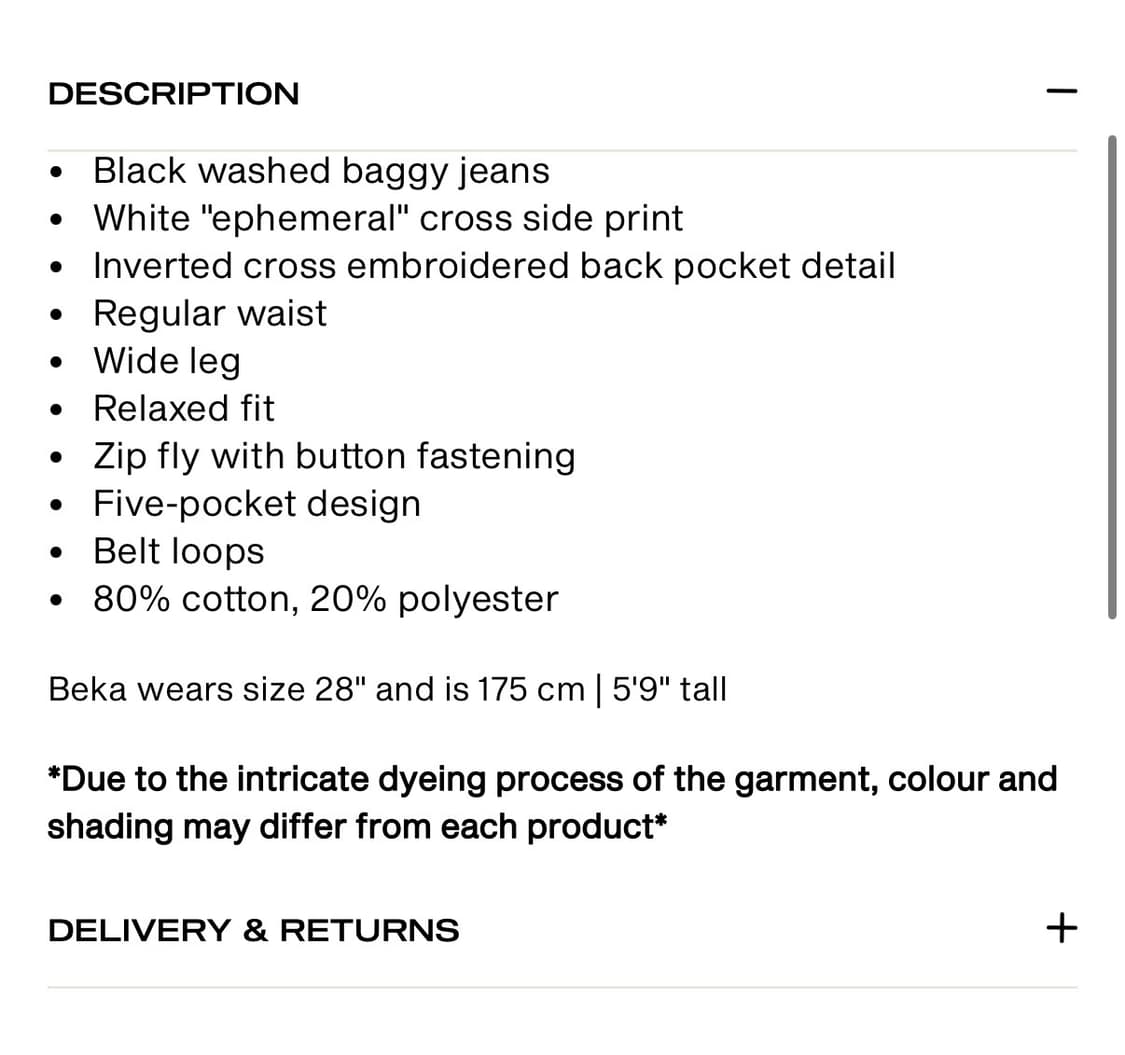 Minga london 그래픽 배기 데님 팬츠 상품이미지4