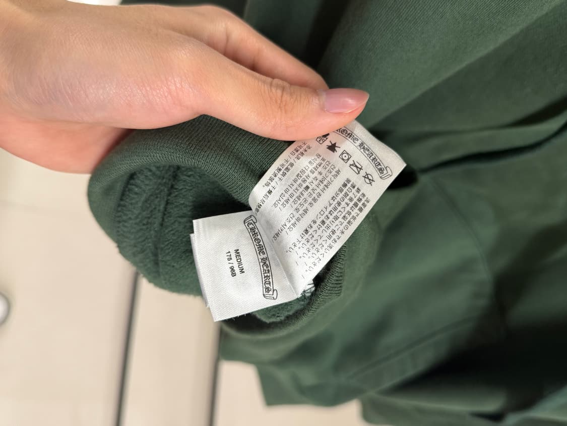 크롬하츠 U.S.A 아치 로고 후드티 그린 M 상품이미지6