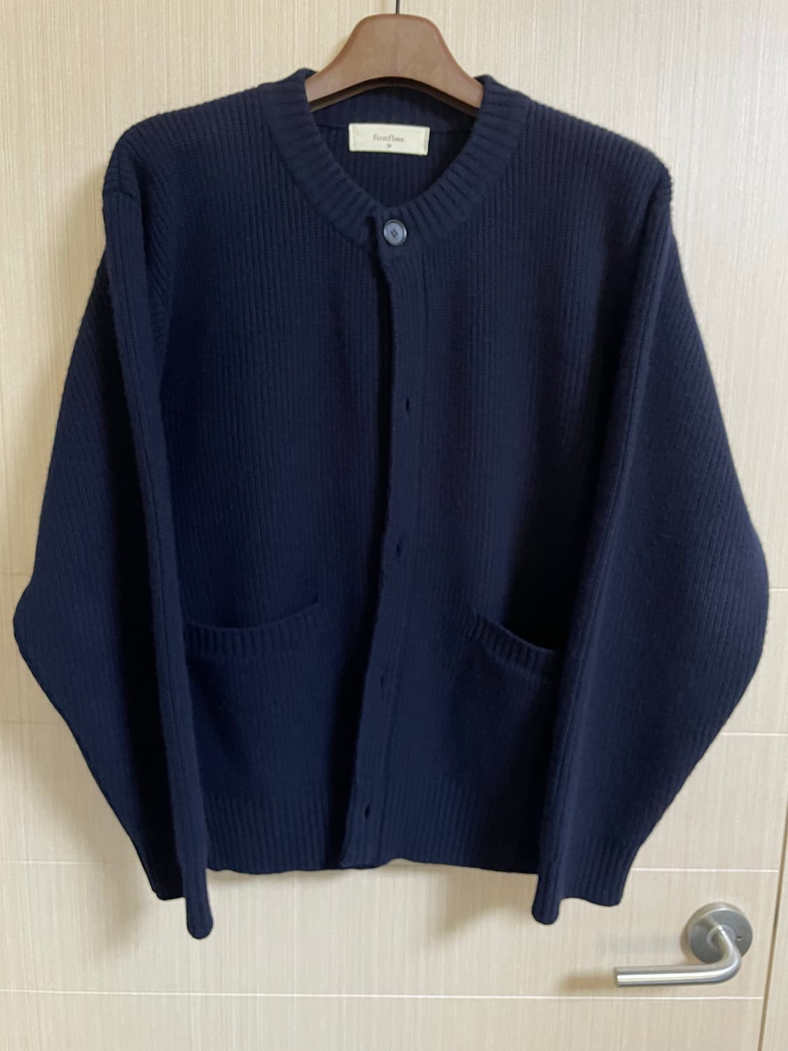퍼스트플로어 / 라운드넥 니트 가디건 / 다크네이비 / 50 상품이미지1