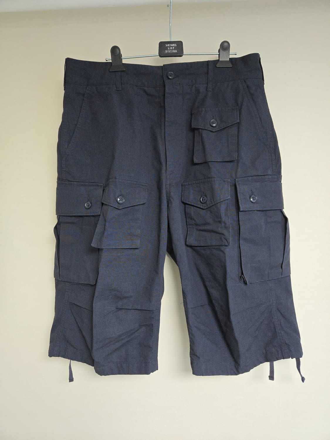 [M, 새상품급, 택O] 엔지니어드가먼츠 립스탑 FA팬츠 쇼츠 반바지 상품이미지1