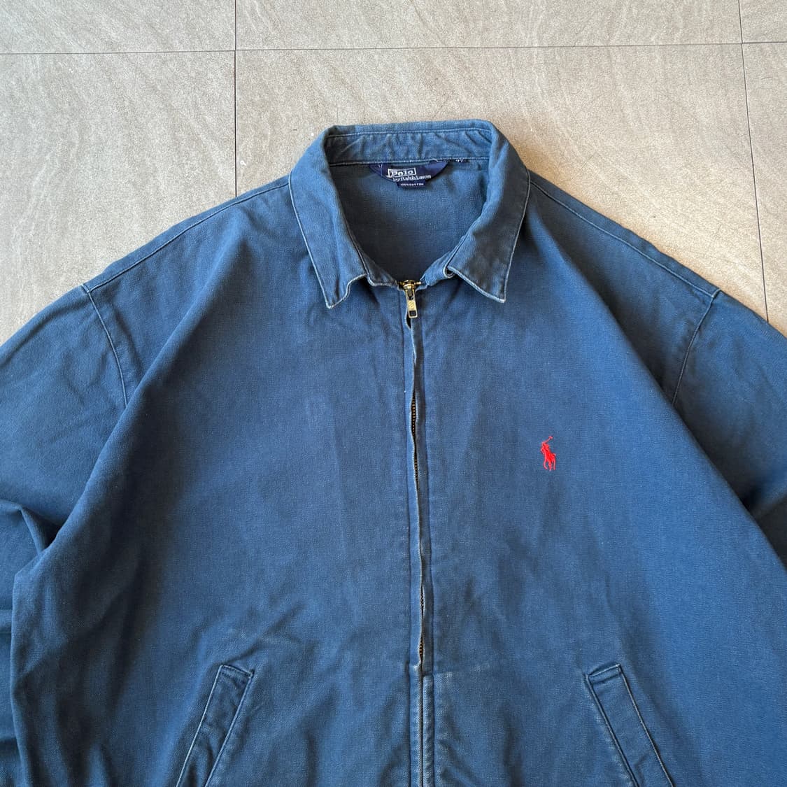 91년 신한 제조 폴로 정품 블루 스윙톱 자켓 상품이미지3