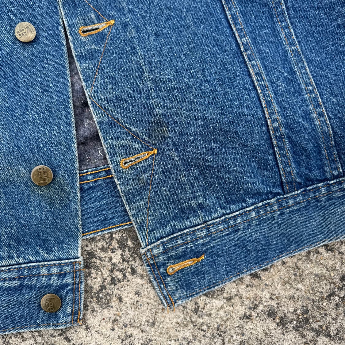 [XXL] 80s Lee 리 스톰라이더 블랭킷 데님 자켓 상품이미지7