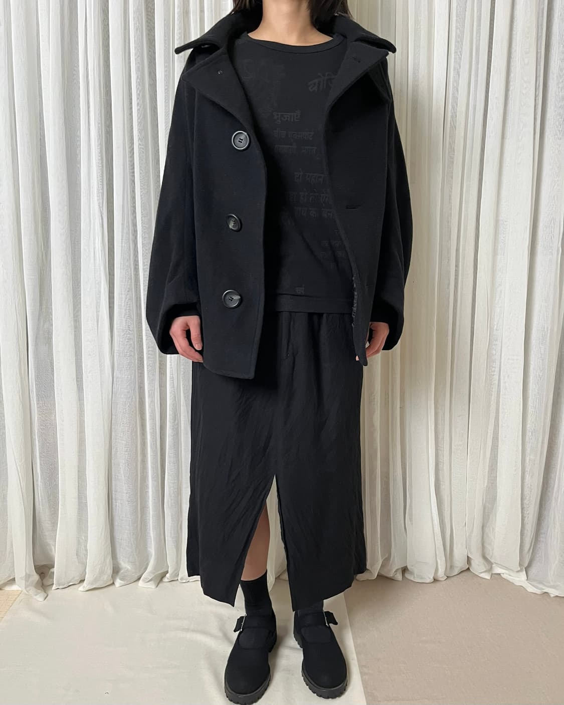 요지야마모토 돌먼슬리브 숏코트 yohji yamamoto Y’s 상품이미지8