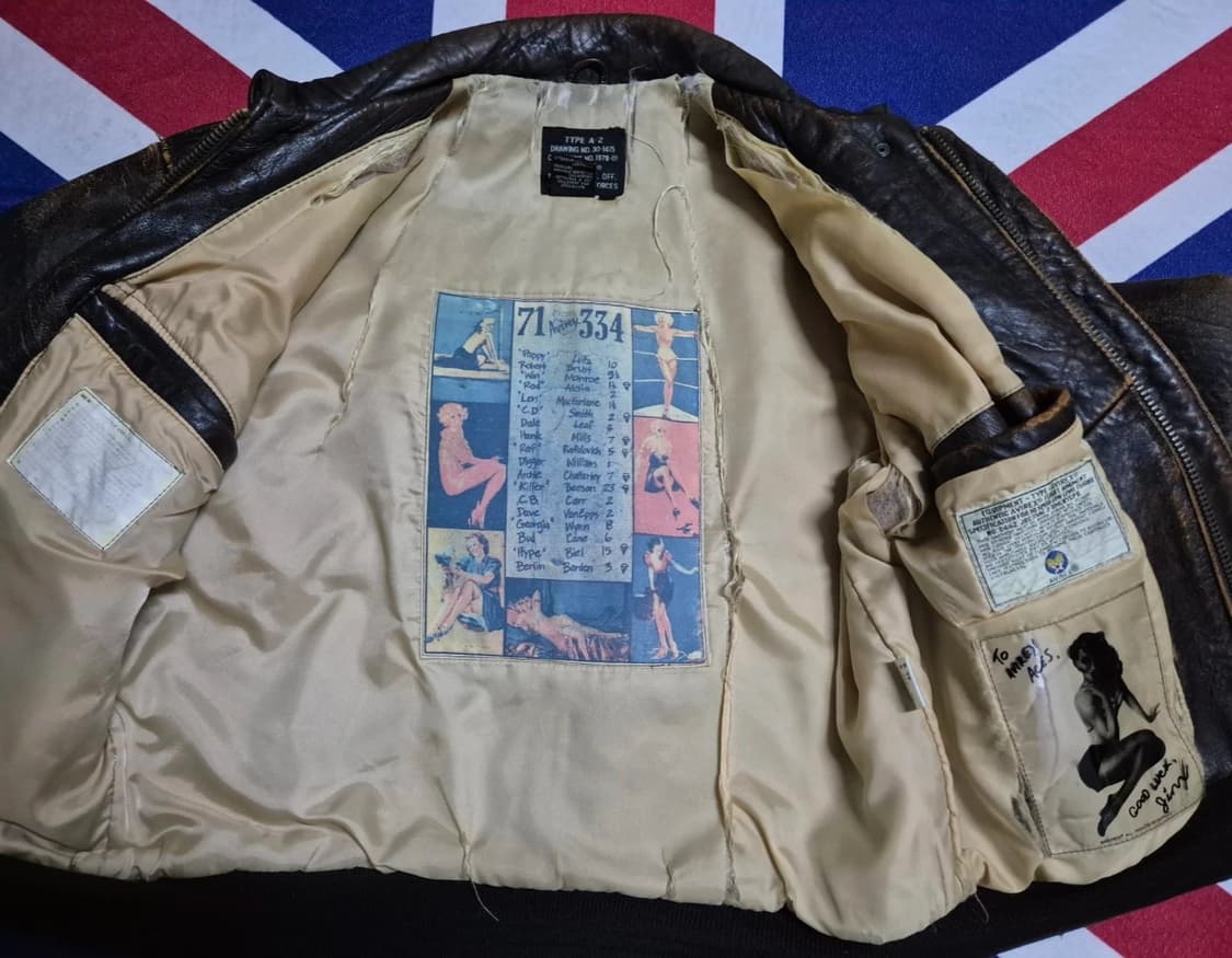 아비렉스 50주년한정판 가죽 A2 항공 점퍼 자켓 xs 100 상품이미지6