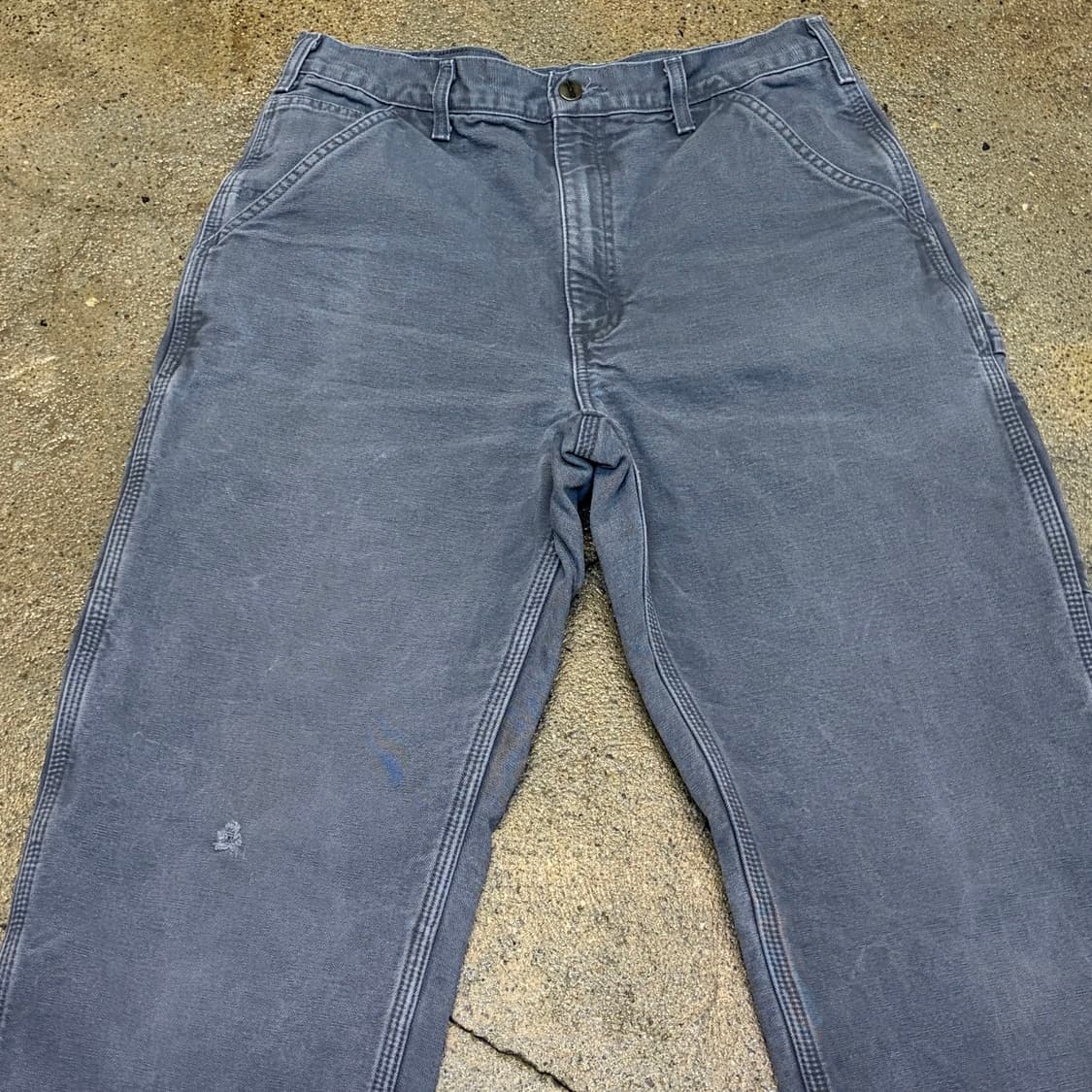 00s USA 빈티지 칼하트 샌드스톤 싱글니 2중안감 워크팬츠 상품이미지2