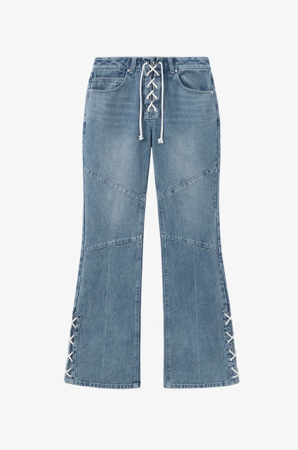 INSILENCE WOMEN 인사일런스우먼 레이스업 부츠컷 팬츠 상품이미지6