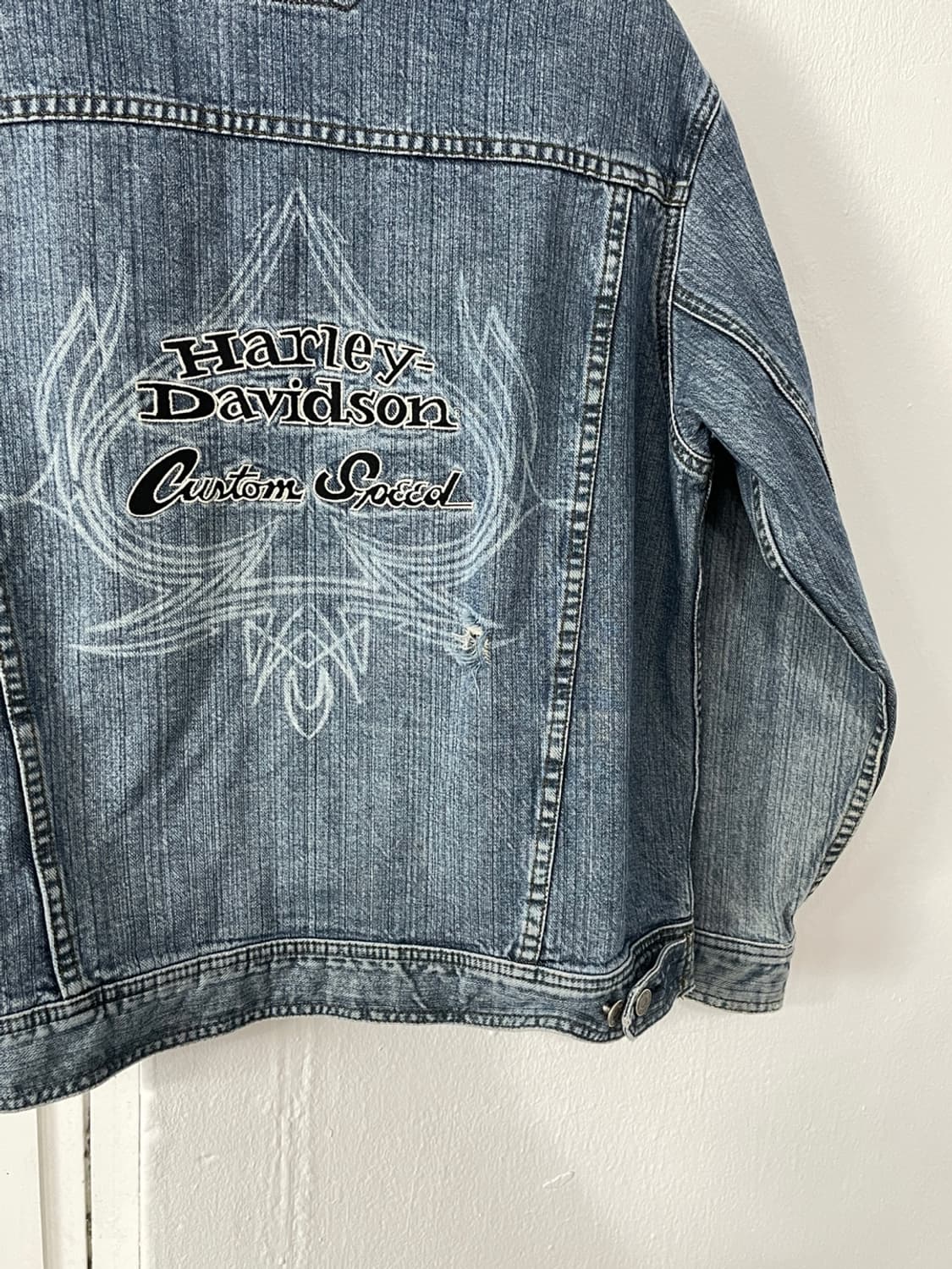 할리 데이비슨 빈티지 데님 자켓 상품이미지5