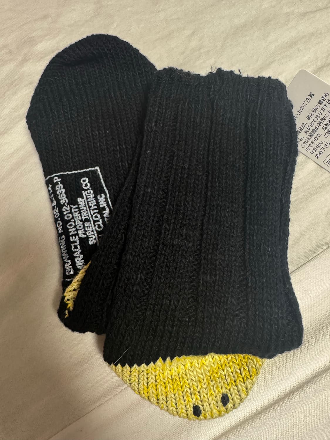 캐피탈 56 피스 MA-1 레인보우 해피 힐 삭스 블랙 EK-1378/E 상품이미지2