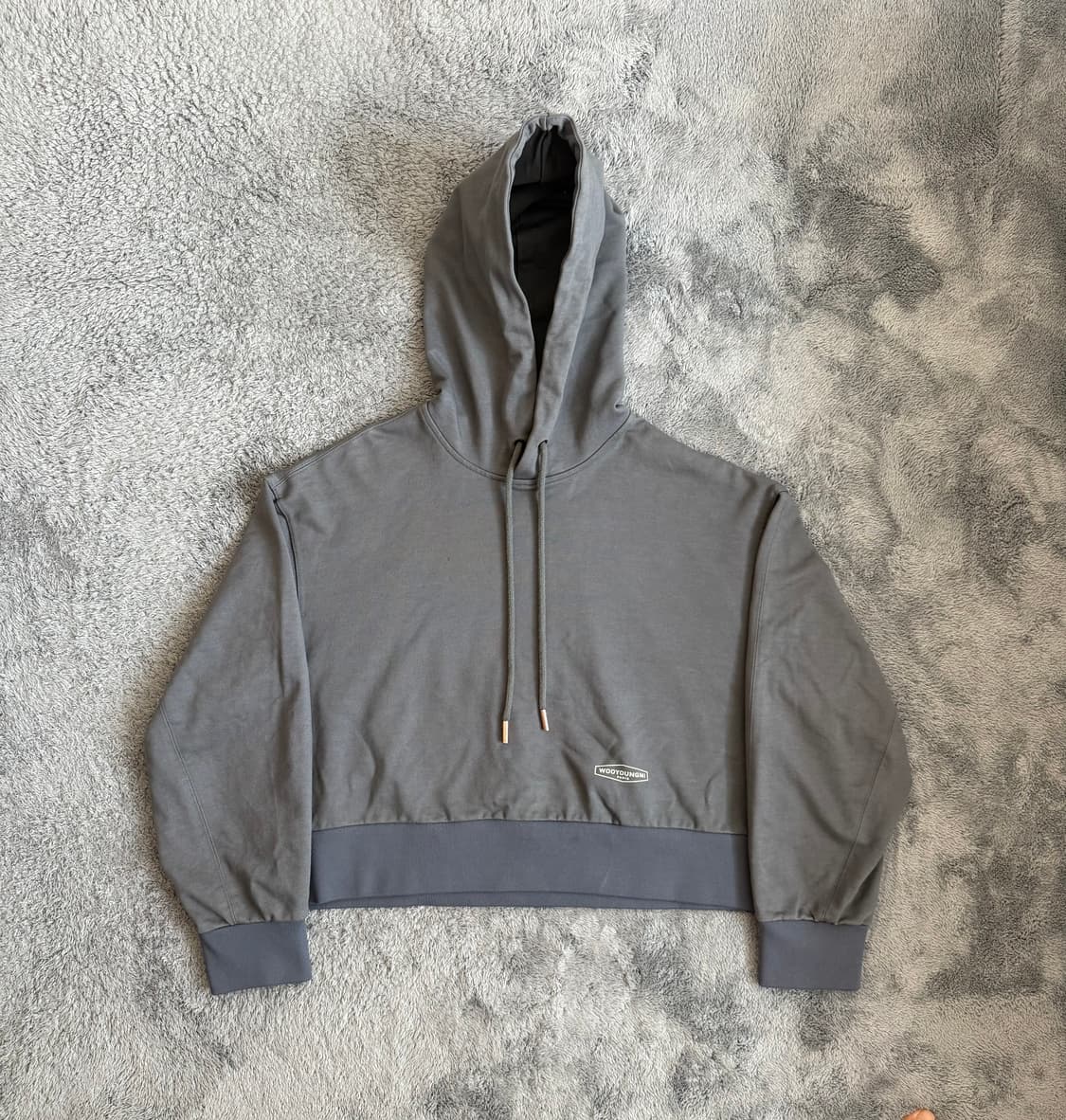 우영미 21F/W 그레이 백로고 후드 티셔츠 38 (95) 상품이미지5