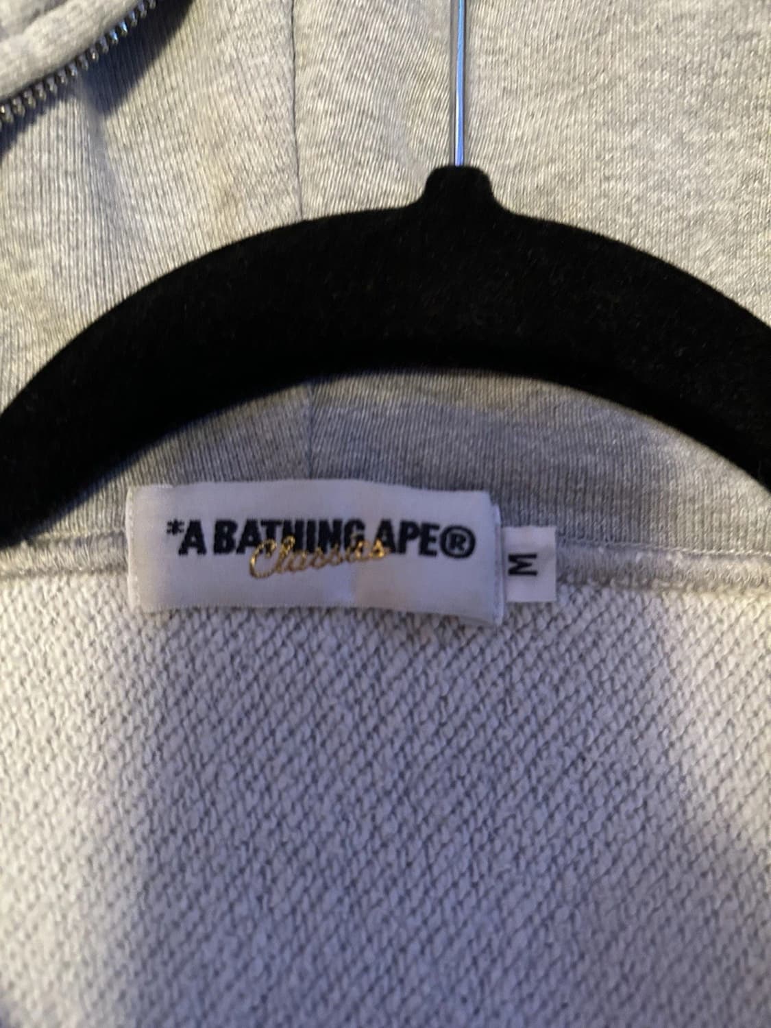 베이프 베이비 마일로 후드집업 그레이 상품이미지4