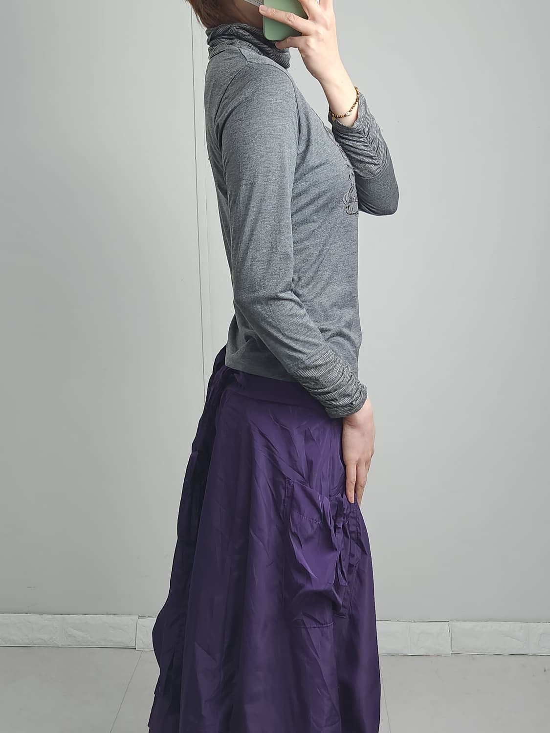 (KOOS)셔링 롱 슬리브  상품이미지4