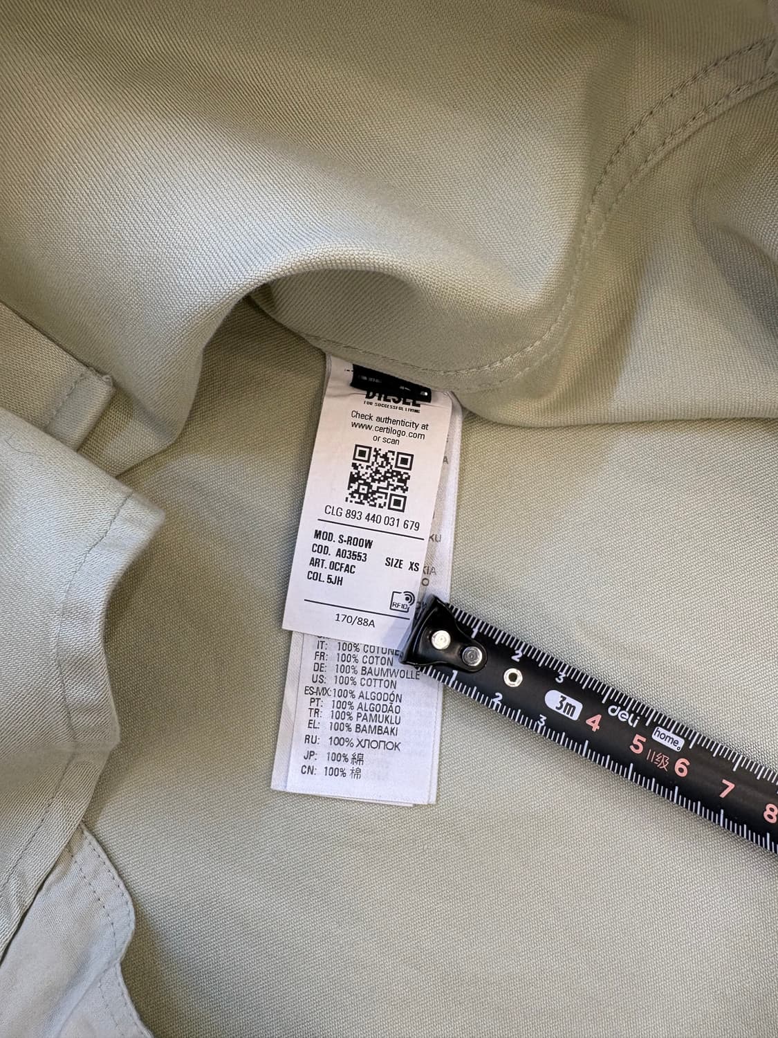 디젤 유틸리티 코튼 셔츠 상품이미지5