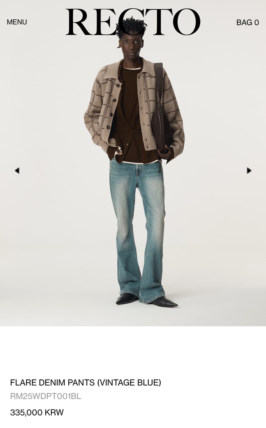 렉토 플레어 데님팬츠 S사이즈 판매 상품이미지6