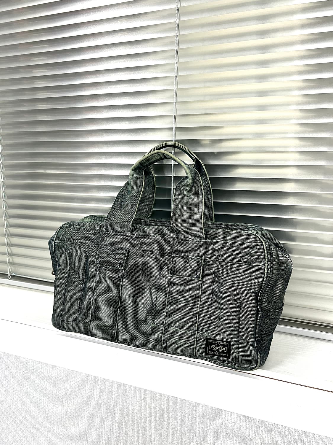PORTER-DENIM SQUARE TOTE BAG 상품이미지1